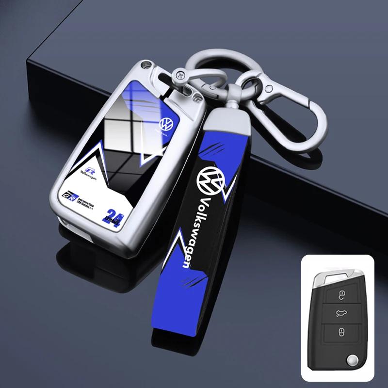 2025 Hot Fashing Zinc Alloy Car Key Case Cover Shell For Volkswagen VW Polo Golf 7 MK7 Tiguan Passat Jetta E-golf Keychain Acces