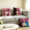 E-Elfen Lied Lucy A-Anime Pillow Case Square Double-Sided Sofa Cushion Cover Bedroom Bedside Pillow