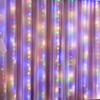 3x3m Curtain Garland on The Window USB Power Fairy Lights Festoon with Remote New Year Garland Led Lights Christmas Decor
