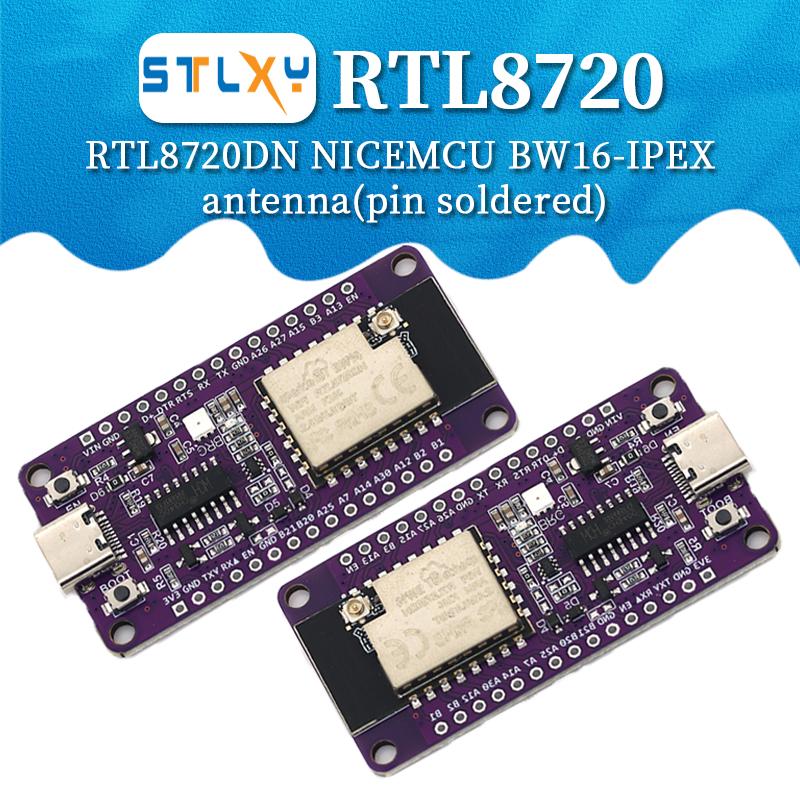 1pcs NICEMCU BW16 Dev Board RTL8720DN Dual-Band WiFi BLE Wireless Module PCB/IPEX Antenna IoT Expansion PCB