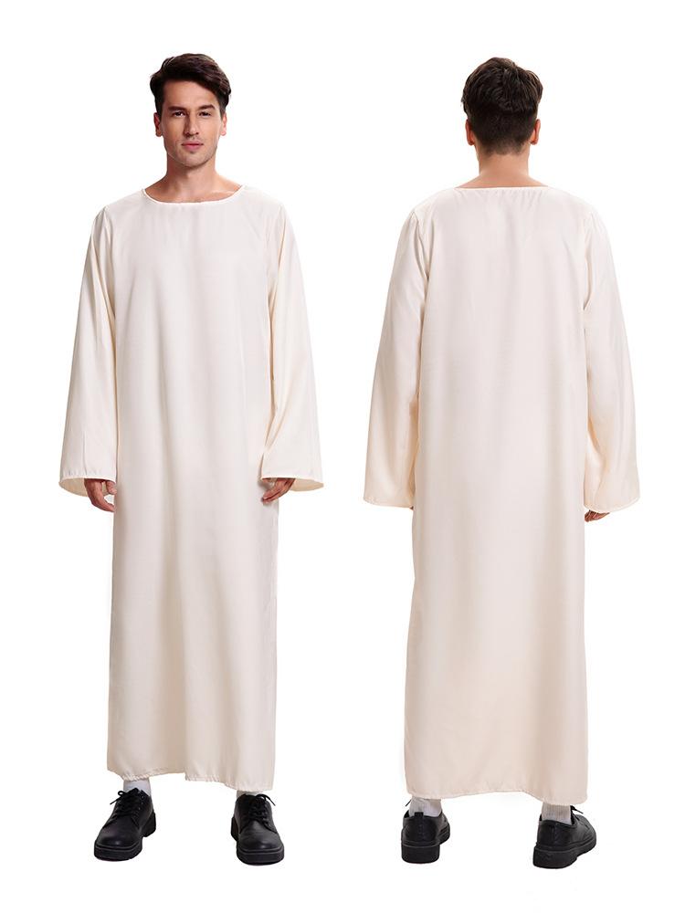 Mittelalter Renaissance Halloween Kostüm Kapuzen Umhang Mantel mit Schal, Post-Apokalyptischer Schäferumhang für Cosplay Bühnenstück