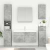 Washbasin Cabinet with Storage Concrete Grey Wood Based Material