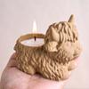 3D Yak Candle Jar Silicone Mold DIY Animal Candlestick Crafts Making Plaster Resin Flowerpot Storage Box Casting Molds Home Deco