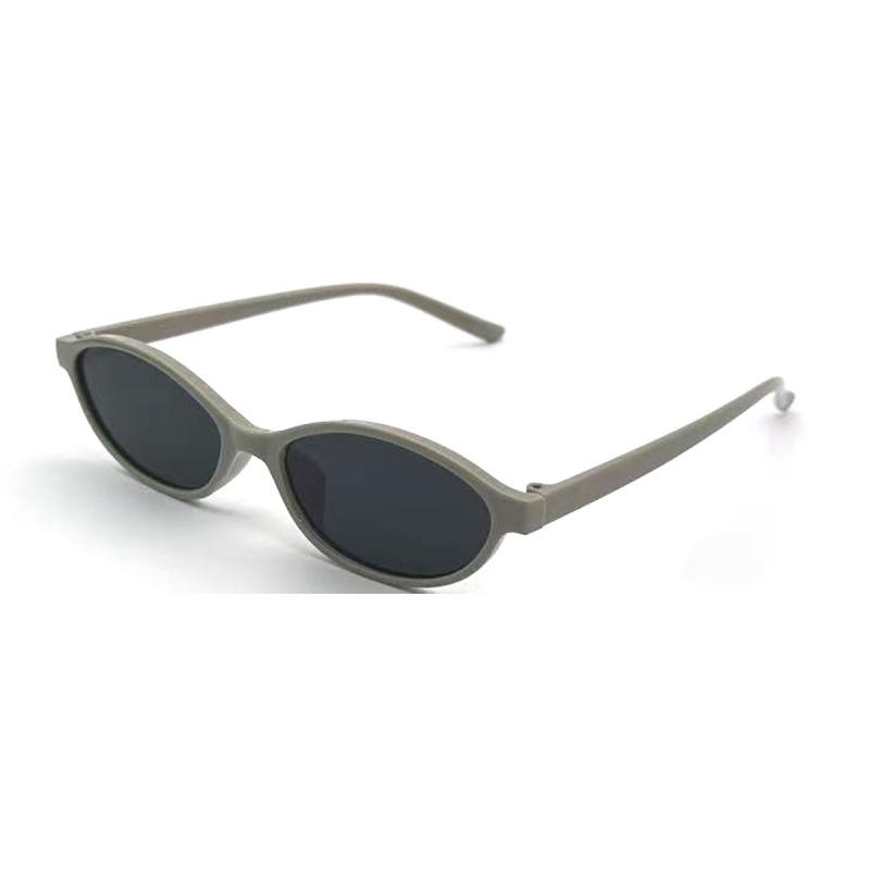 Retro Y2k Sunglasses Face-Slimming Small Frame Oval Sunglasses High-End Oval Sunglasses High-Quality For Beach Trips Outdoor