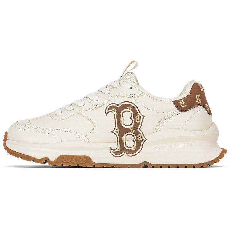 MLB Chunky Runner Boston Red Sox Retro Low Top Casual City Commuting Running Shoes Unisex sneaker Brown 3ASHCRM3N-43BRS