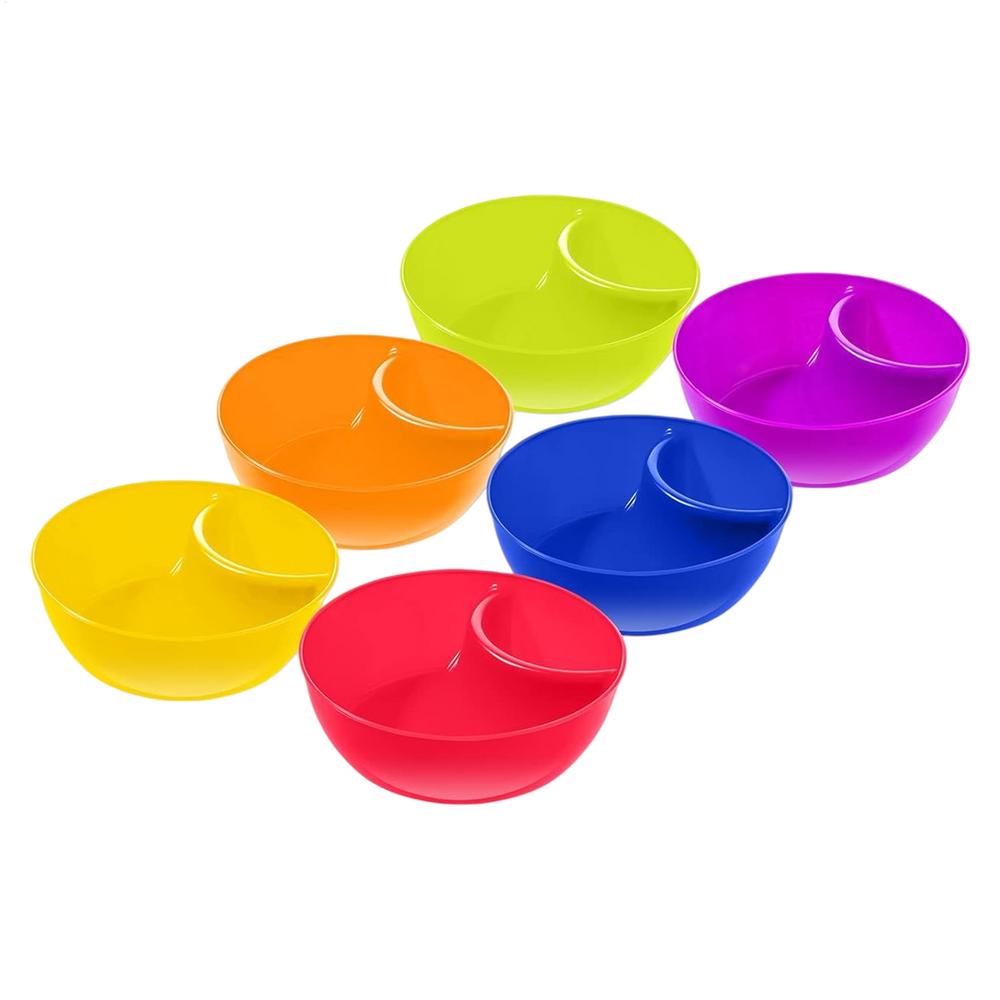 

Chip And Dip Platter 6 Pieces Stackable Mixing Dish Container Snack And Dip Bowls For Party Movie Night Buffet Appetizer Picnic