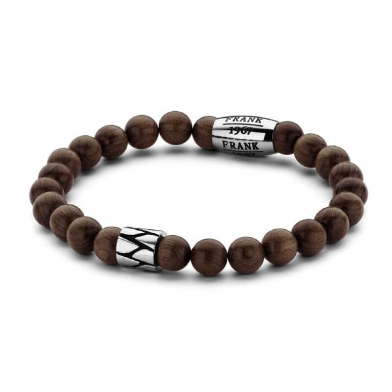 

[Frank 1967] Woven Gemstone Bracelet Brown 7FB-0212