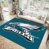 Philadelphia Eagles Design Kristall-Samt-Teppich Gemütlich Nicht?Rutschfester Teppich mit Aufdruck für Schlafzimmer Wohnzimmer Eingang