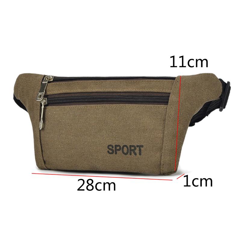 1 stk X lerret og løpepakke med stor kapasitet Camping Sport Vandring Zip Bag