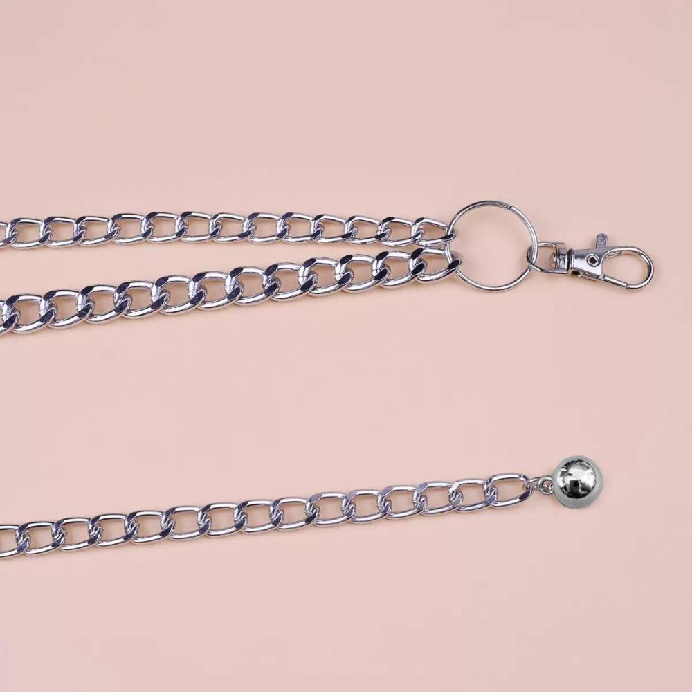 Metal Body Link Belts Multilayer Decorative Belt Waistband Retro Waist Chain Belt for Jeans Dress