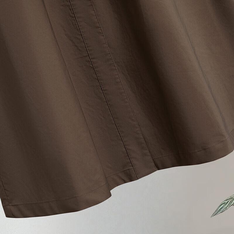 Women's Stand Collar Drawstring Trench Coat