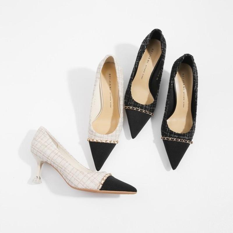 Fashion Hot selling women's high heels, classic high heels, bare black patent leather, luxurious wedding shoes for women