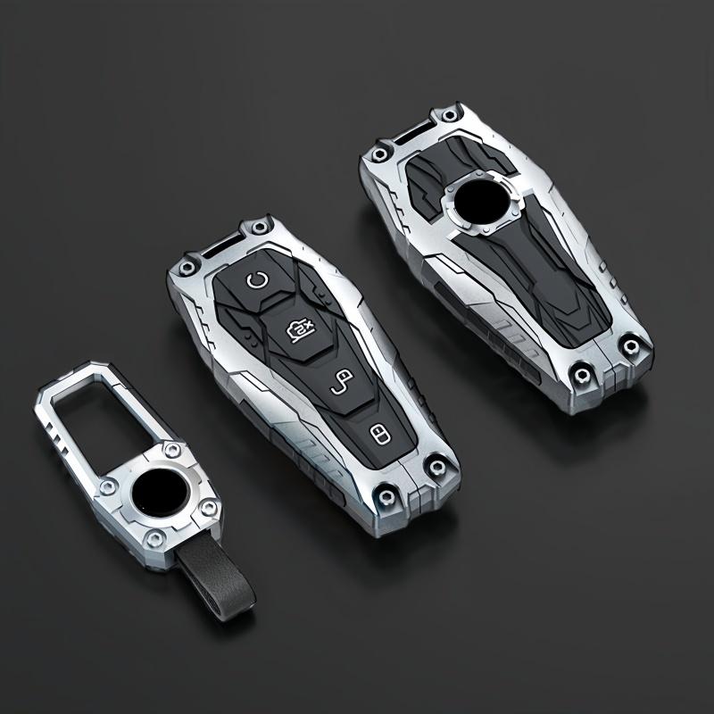 Metal Car Remote Key Cover Case Holder Shell Bag Keyring Fob for BYD New ATTO 3 Atto 2 Shark 6 Dolphin Mini Seal U 05 Sealion 07