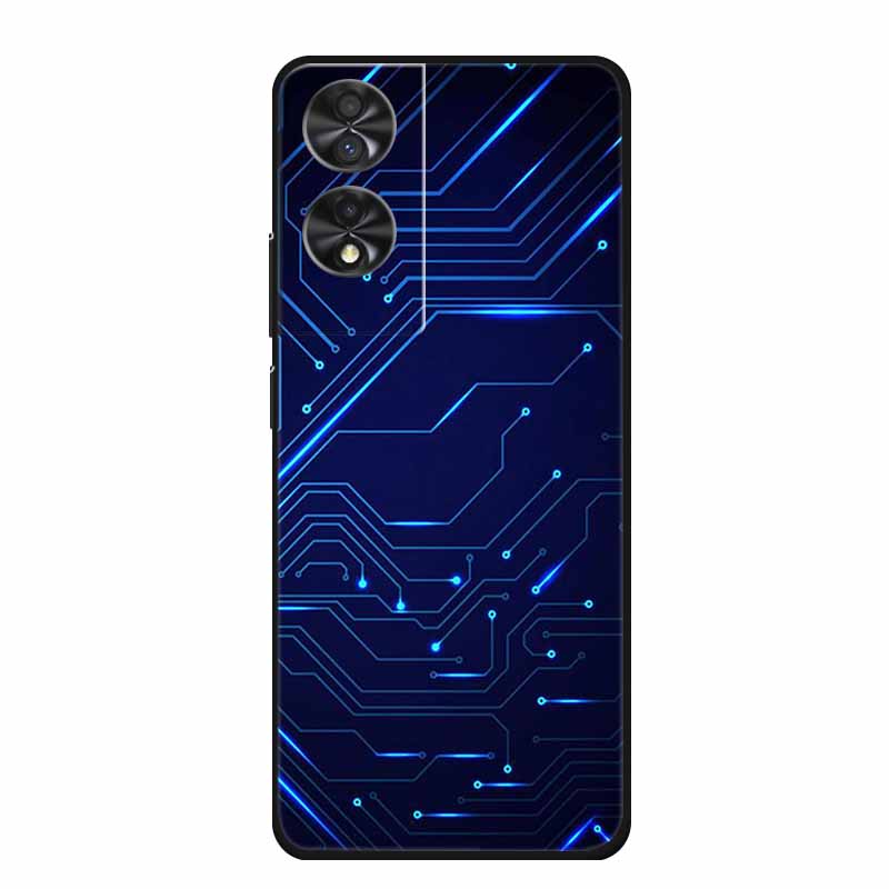 Para TCL 40 NxtPaper 4G 6.78" Funda Animales TPU Silicona Suave Fundas de Teléfono Cubierta para TCL40 NxtPaper Protector Lobo Dibujos Animados Coque