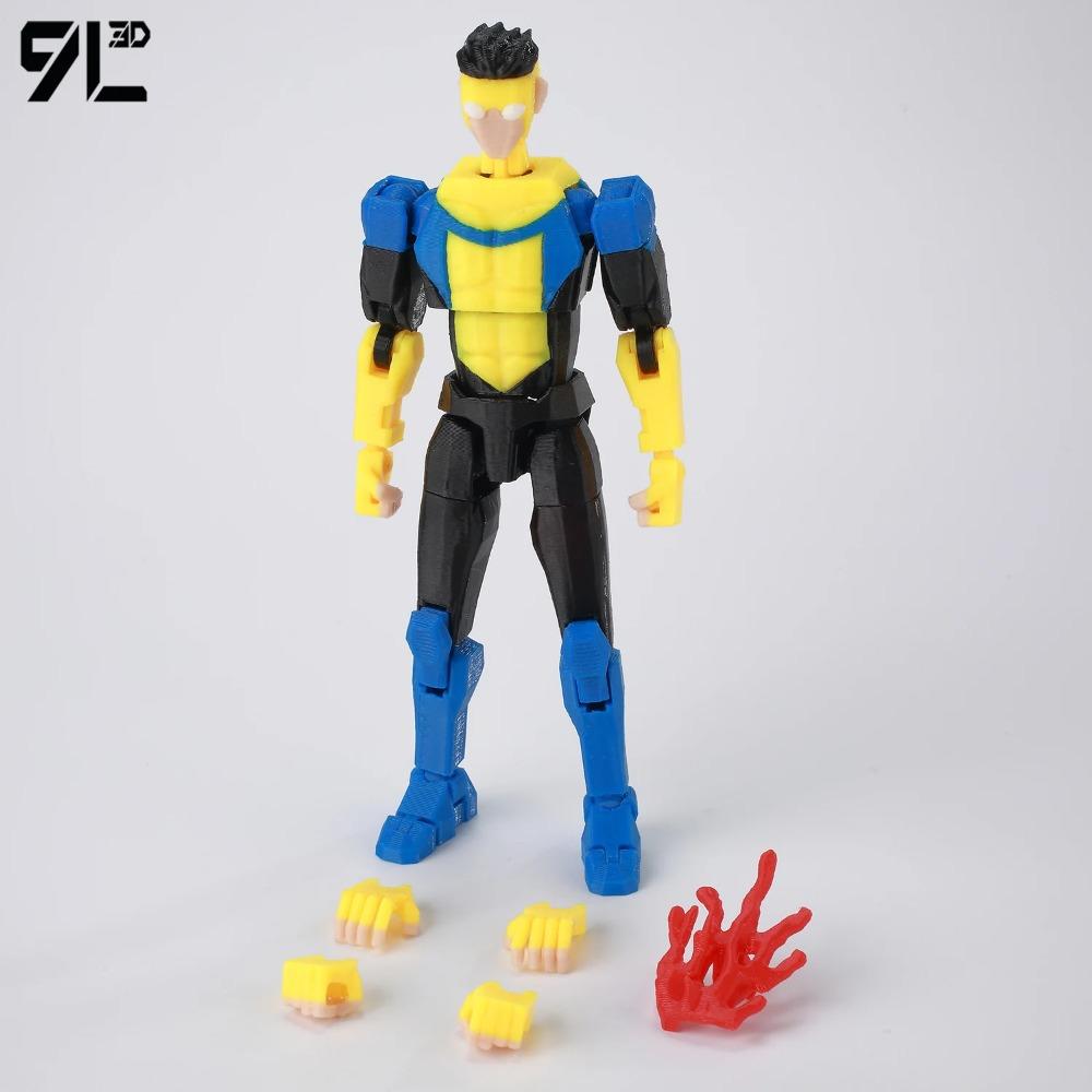 9L3D Dummy13 Lucky13 Conquest Action Figure Invin-cible Model Full Body Movable Toy Multi-Jointed Movable Robot 3D Printed Decor