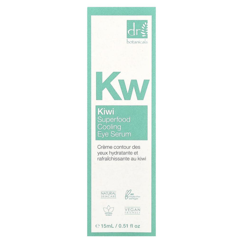 DR. BOTANICALS Kiwi Superfood Cooling Eye Serum, 15 Ml (0.51 Fl Oz)