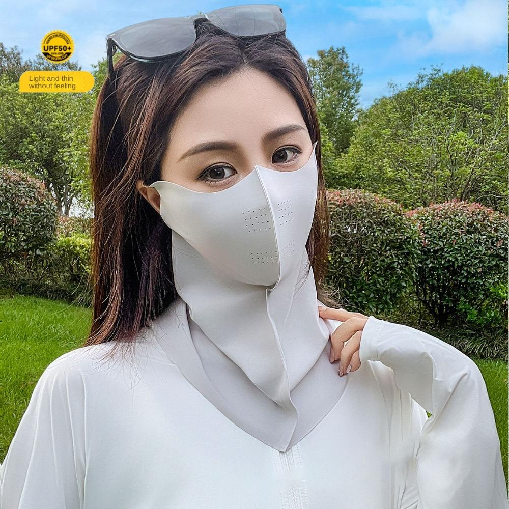 3D Breathable Anti-UV Neck Scarf Ice Silk Sunshade Face Mask New Sun Protection Mask Outdoor
