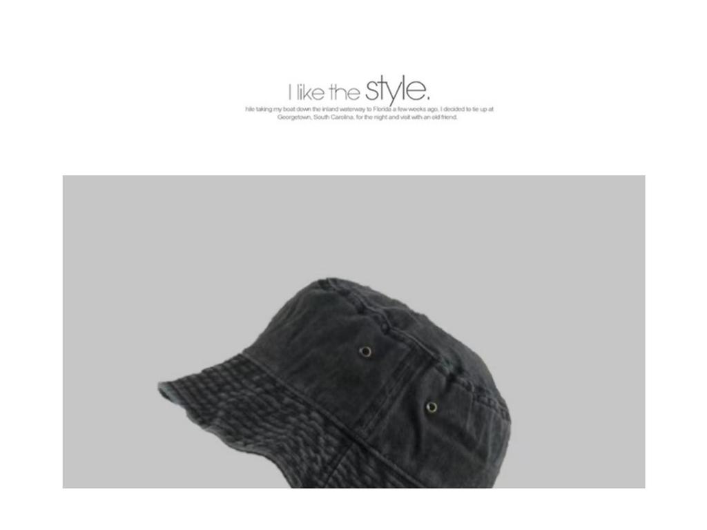 Hong Kong Style Retro Distressed Washed Denim Fisherman Hat - Spring/Summer Fashion, Breathable Bucket Hat for Couples.