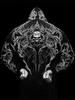 American Trendy Skull Print Zipper Hoodie: Autumn/Winter Dark Style