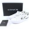 Excelente tênis COACH LOWLINE LEATHER Couro com motivos de bijuteria, estrela e lua 38 Usado