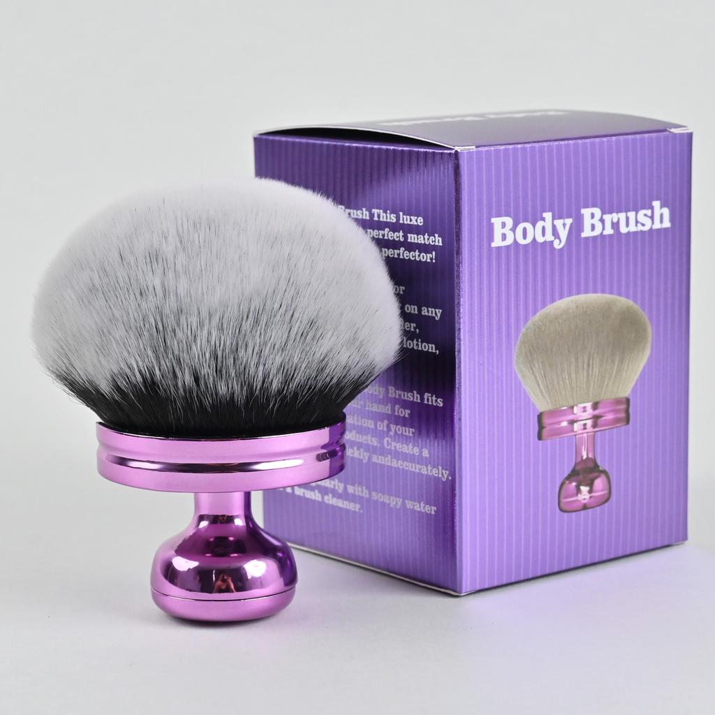 Extra Large Fluffy Powder Brush for Body & Neck Soft Kabuki Makeup Brush for Loose & Pressed Powder, Foundation, Fiber Brush for Smooth Blending