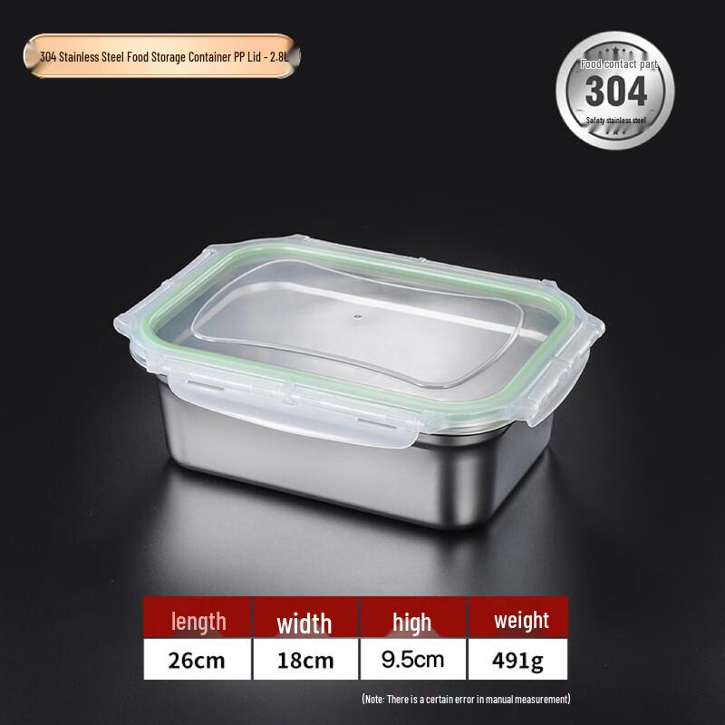 304 Stainless Steel Food Storage Box