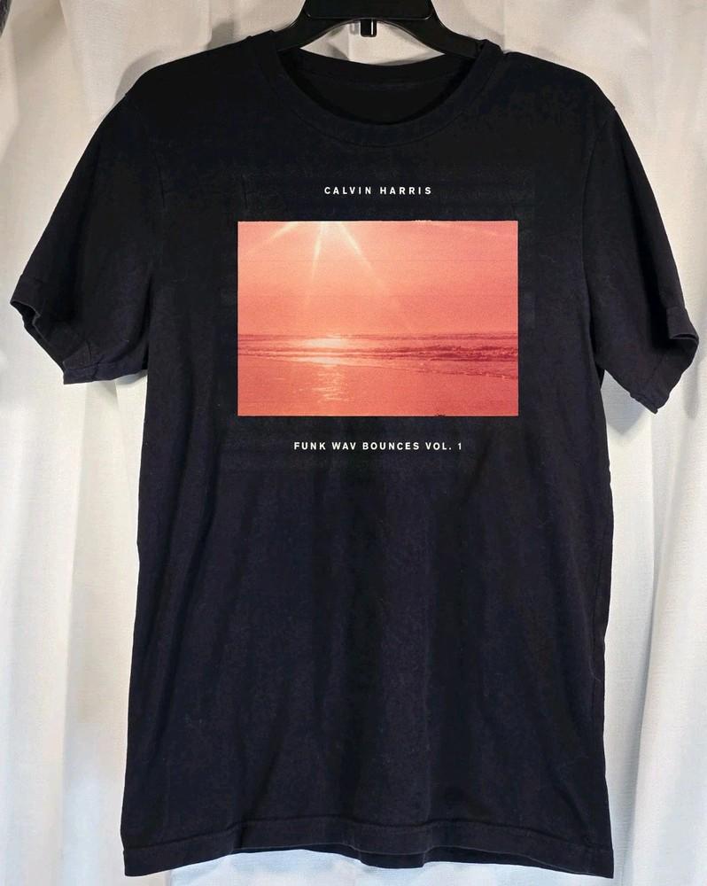 Calvin Harris Funk Wav Bounces Vol. 1 Black Color Full Size FN1380 Unisex T-Shirt L