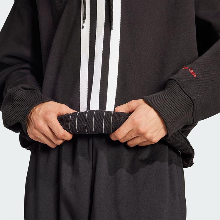 adidas X KoRn Hoodie (FW24) Schwarze Damen Streetwear JG1337