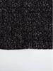 Y2K Winter Black Sequin Mini Dress with Shoulder Pads - Sleeveless Evening Wear