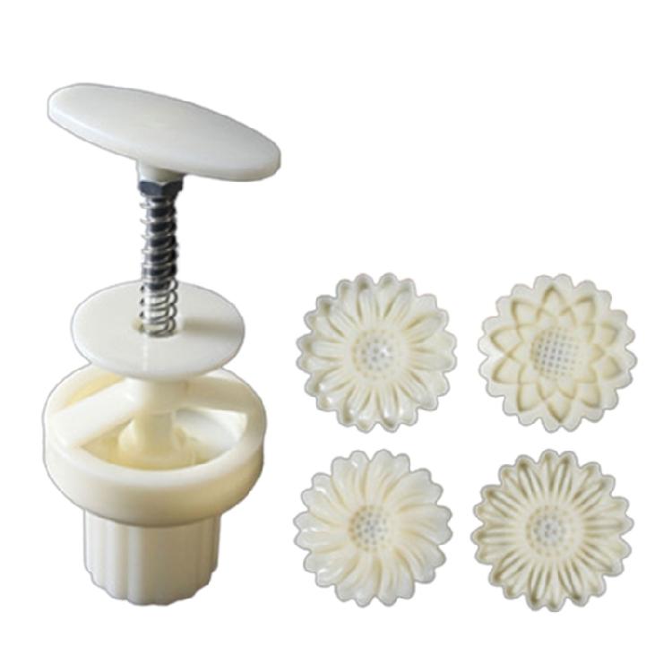 Various Shape Mooncake Mold DIY Hand Pressure Fondant Mooncake Mould with Stamps