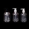 350ml Plastic Bathroom Hotel Hand Pump Liquid Soap Dispenser Clear Make Up Shampoo Lotion Containers Cleanser Bottles
