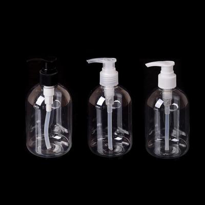 Distributeur de savon liquide à pompe manuelle en plastique 350 ml pour salle de bain d'hôtel, contenants transparents pour maquillage, shampooing, lotion, flacons nettoyants