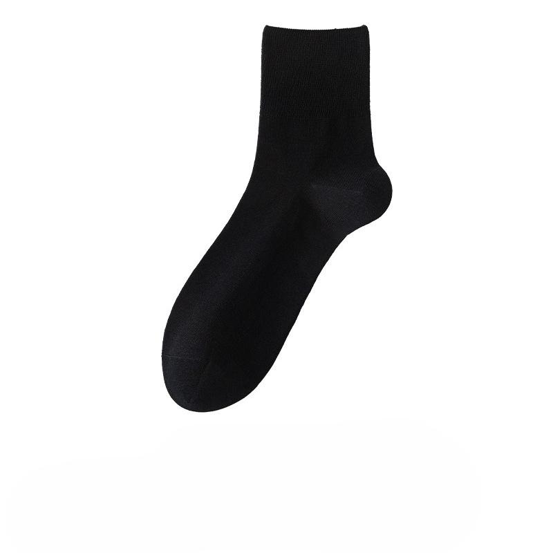 

Cotton Summer Men s Mid-calf Socks with Loose Opening, Not Tight, Suitable for Long Socks. Absorb Sweat and Odor in Summer. 1 pair чёрный