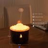 300ml Essential Oil Diffuser, Volcano Flame Aromatherapy Diffusers Fragrant Humidifier Vaporizer with Remote Control, Night Lights, Timer Auto Off