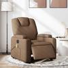 Vidaxl Foldable Massage Armchair, Electric, Brown, Fabric