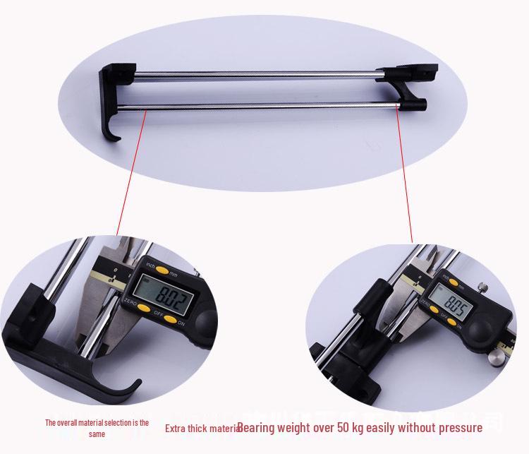 Barre à vêtements télescopique pour garde-robe - Cintre robuste pour dressing