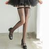 Japanese Cute Lace Up Silk Over Knee Long Socks for Women JK Girl Sweet Ribbon Bowknot Thin Thigh High Stockings Hosiery