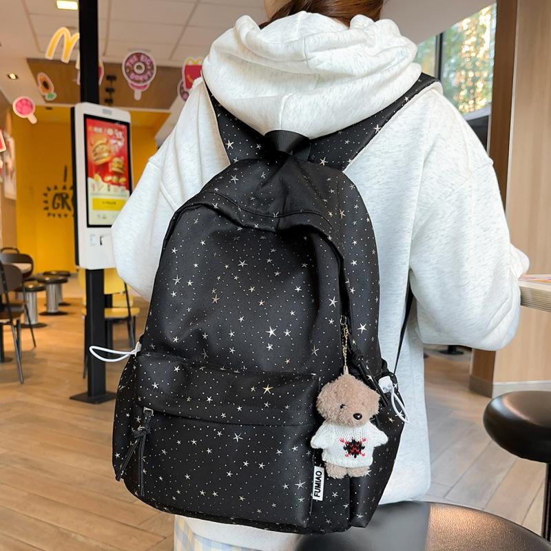 Schoolbag New Schoolbag High Value Korean Ins Girl Heart Leisure Travel Lightweight Gypsy Star Student Backpack