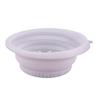 Silicone Ice Facial Folding Washbasin with Icetray Collapsible Facial Plunge Bowl Face Ice Bath Water Chiller