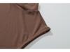 Europäischer & Amerikanischer Stil Netz-Rundhals-Langarm-Bodysuit - Schlankmachend, Sexy, Durchsichtig, Einfarbig Sommer-Layer