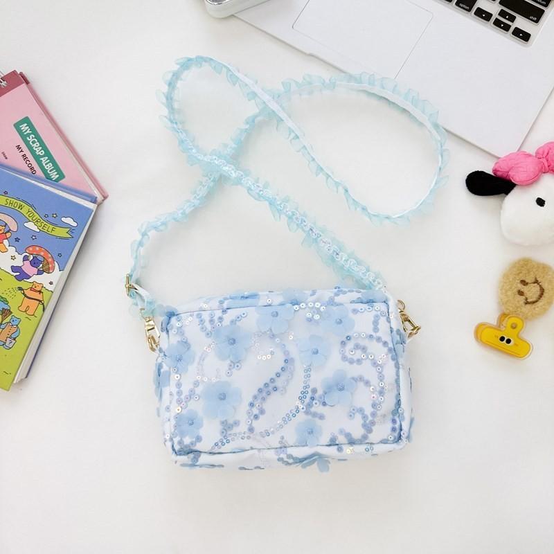 Sparkling Floral Kids Bag Adorable Fairy Shoulder Crossbody Bag For Girls 2024