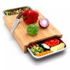 Thickened Wooden Cutting Board with Drawers Chopping Board Durable Bread Cutting Board  Charcuterie