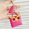 MultiPurpose Mini Owl-shaped Coin Purse Bags Fashionable Backpack Decoration Keychain Earphone Bag for Women Girls Small Pouch