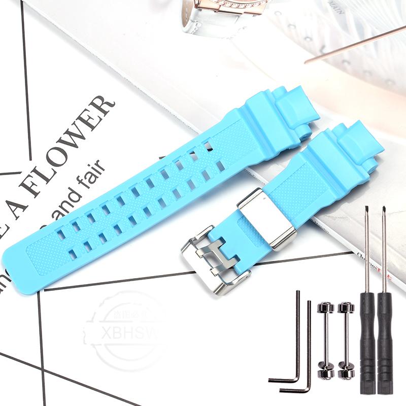 Resin Band Suitable For Casio G-shock GW-4000 GA-1000 GW-A1000 GW-A1100 G-1400 Color Rubber Waterproof Watch Chain Accessories