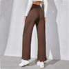Women's Loose Casual Pants Solid Color Tie-Dye Wide Leg Pants Long Pant