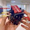 Модель чотиритактного двигуна TOYAN FS-L200AC з двома циліндрами в ряд, повітряного охолодження, нітро, з комплектом для запуску