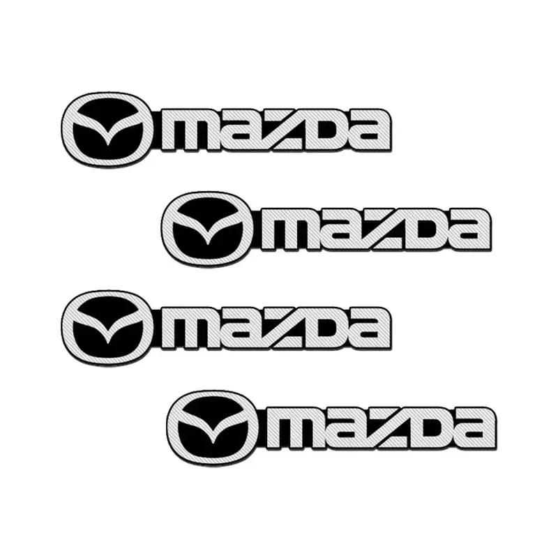 2/4Pcs Car Audio Decorate 3D Aluminum Badge Emblem Sticker for Mazda 2 3 4 5 6 7 8 ATENZA Axela 5 6 323 CX4 MX3 MX5 RX8 CX6 CX5 FF26