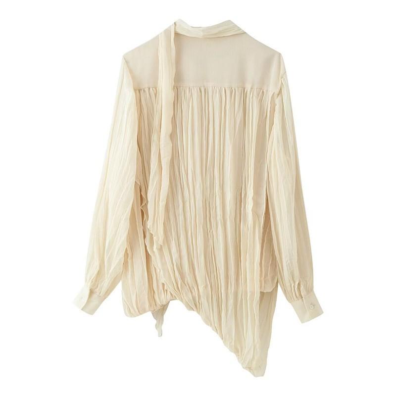 2026 Womens Loose Fit Long Sleeve Shirt - Casual Korean Style Round Neck Top