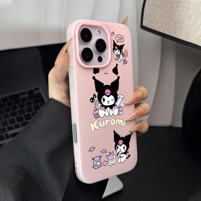Kuromi Drop-Proof Jelly Case for Apple iPhone 11/12/13/14/15/16/17 Pro Max