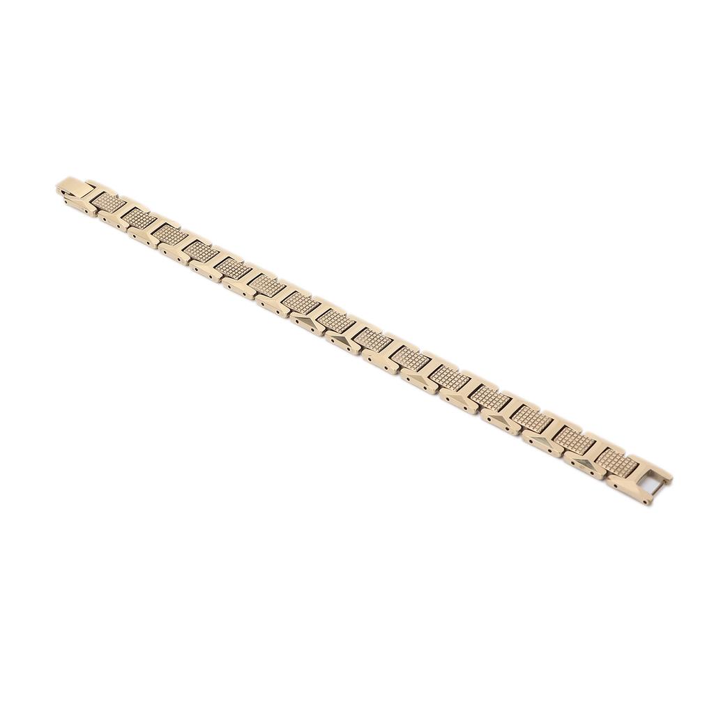 Magnetic Therapy Bracelet Pain Relief Circulation Improve Fashionable Magnet Bracelets Golden